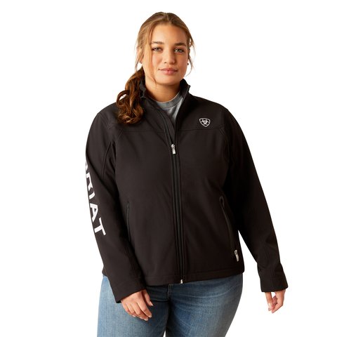 Ariat Women's Black New Team Softshell Jacket - 10019206 - 1X