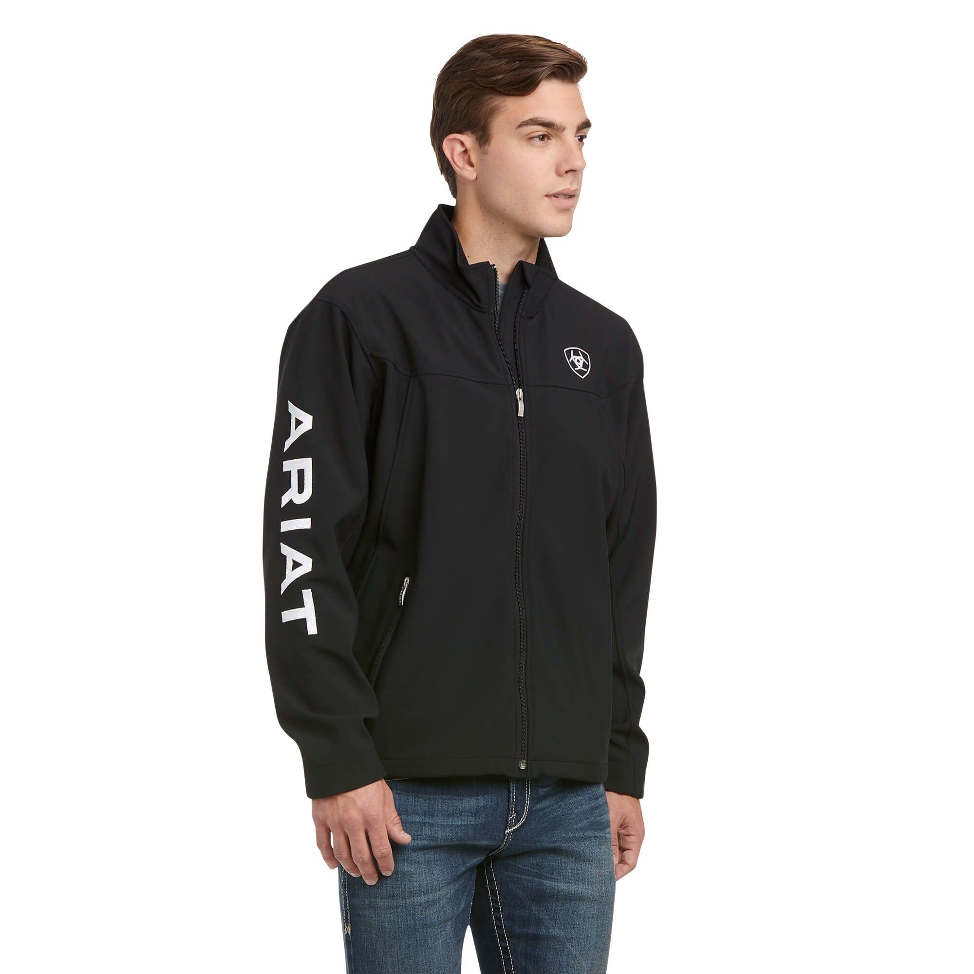 Ariat Men's New Team Softshell Black Jacket - 10019279 - XS