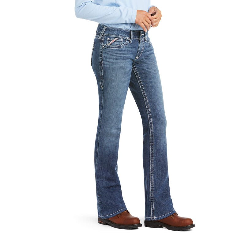 Ariat Women's FR DuraStretch Entwined Boot Cut Jean - 10019544 - 25S