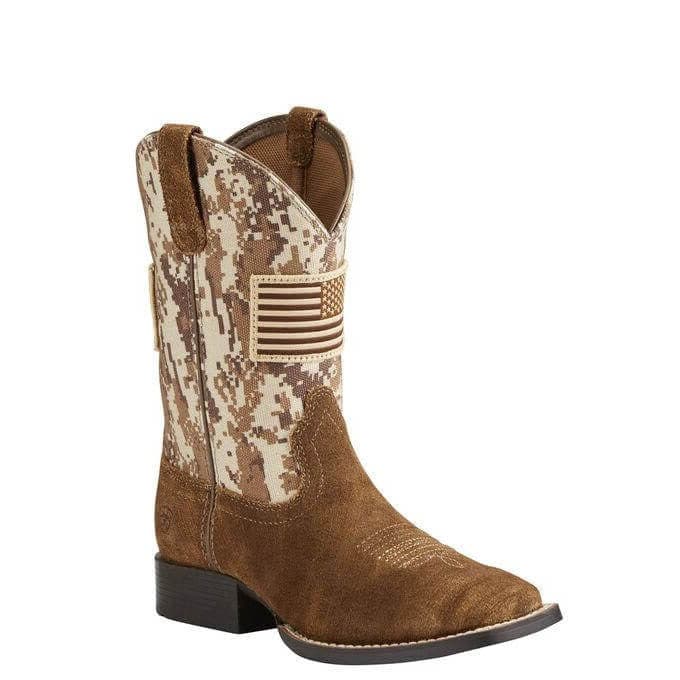 Ariat Kids' 8.5" Patriot Western Square Toe Cowboy Boots - 10019913 - 1M