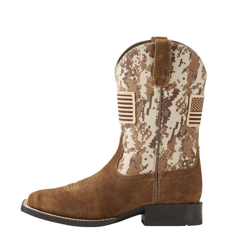 Ariat Kids' 8.5" Patriot Western Square Toe Cowboy Boots - 10019913 - 1M