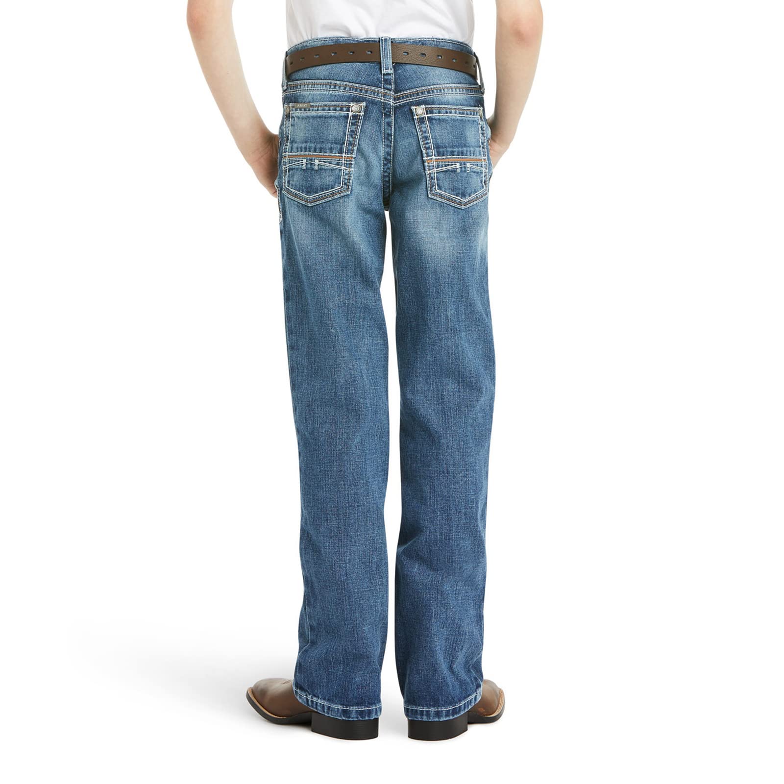 Ariat Boys' B4 Relaxed Coltrane Boot Cut Jean - 10021160 - 8R