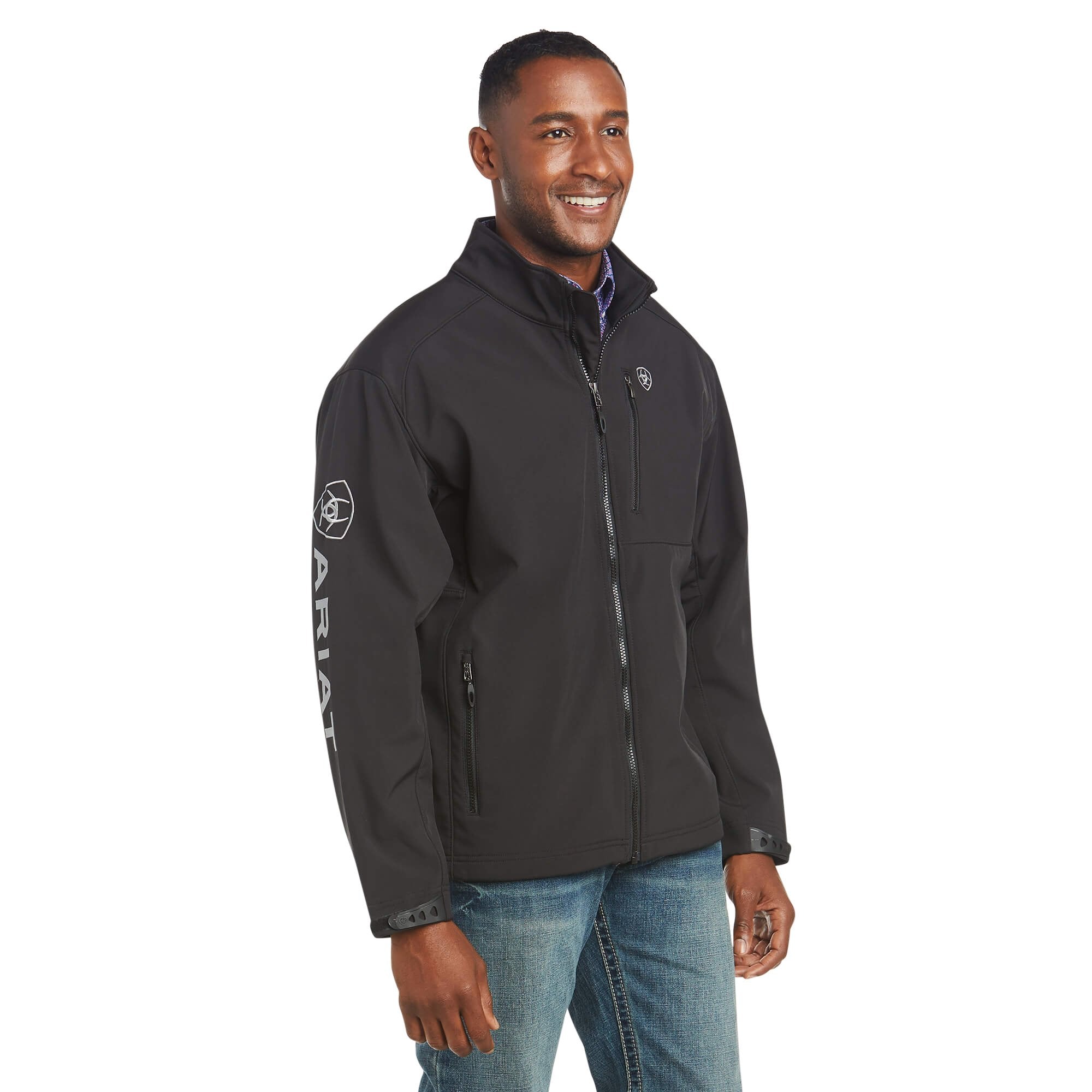 Ariat Men's Logo 2.0 Black Softshell Jacket - 10023322 - 3XL