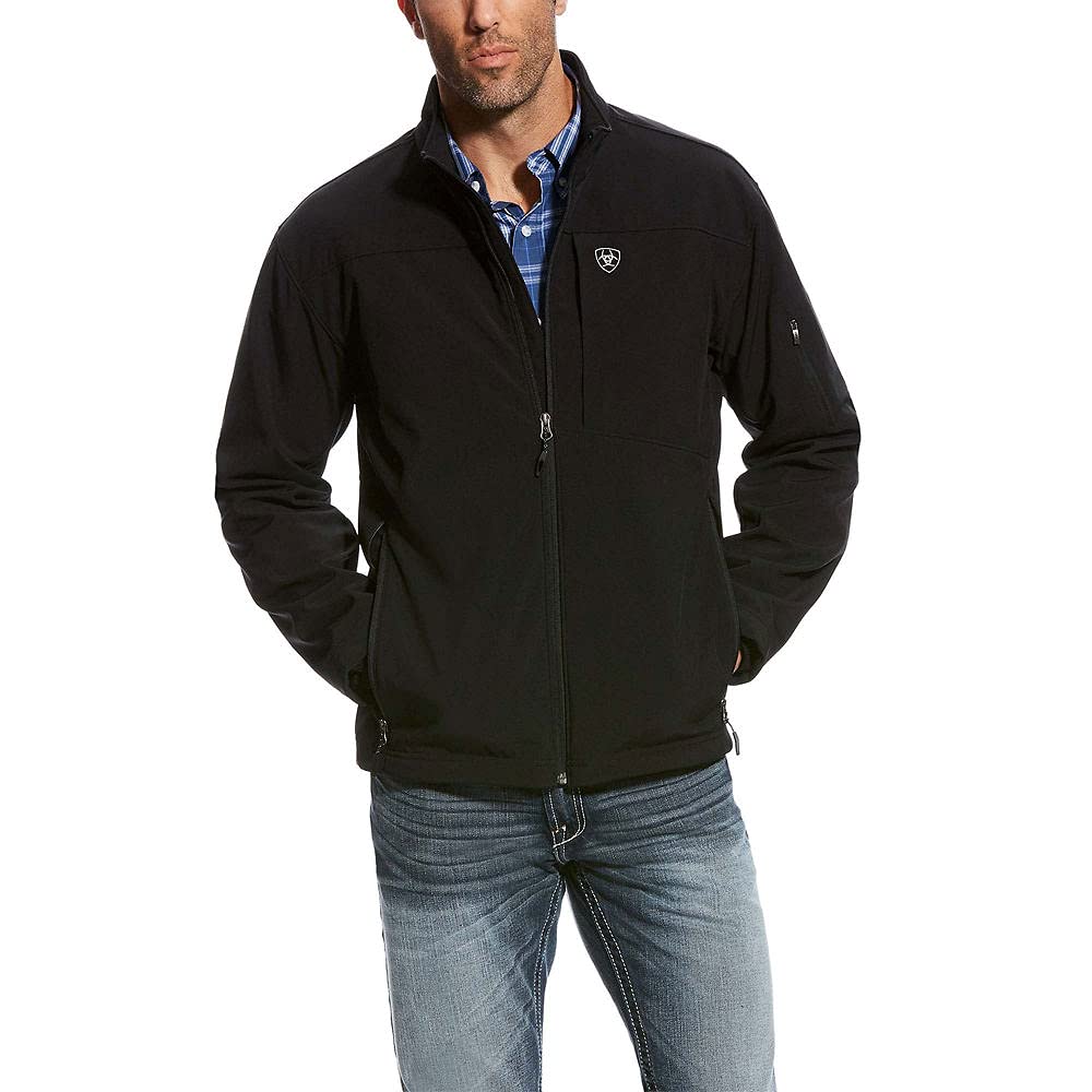 Ariat Men's Vernon 2.0 Black Softshell Jacket - 10023329 - S