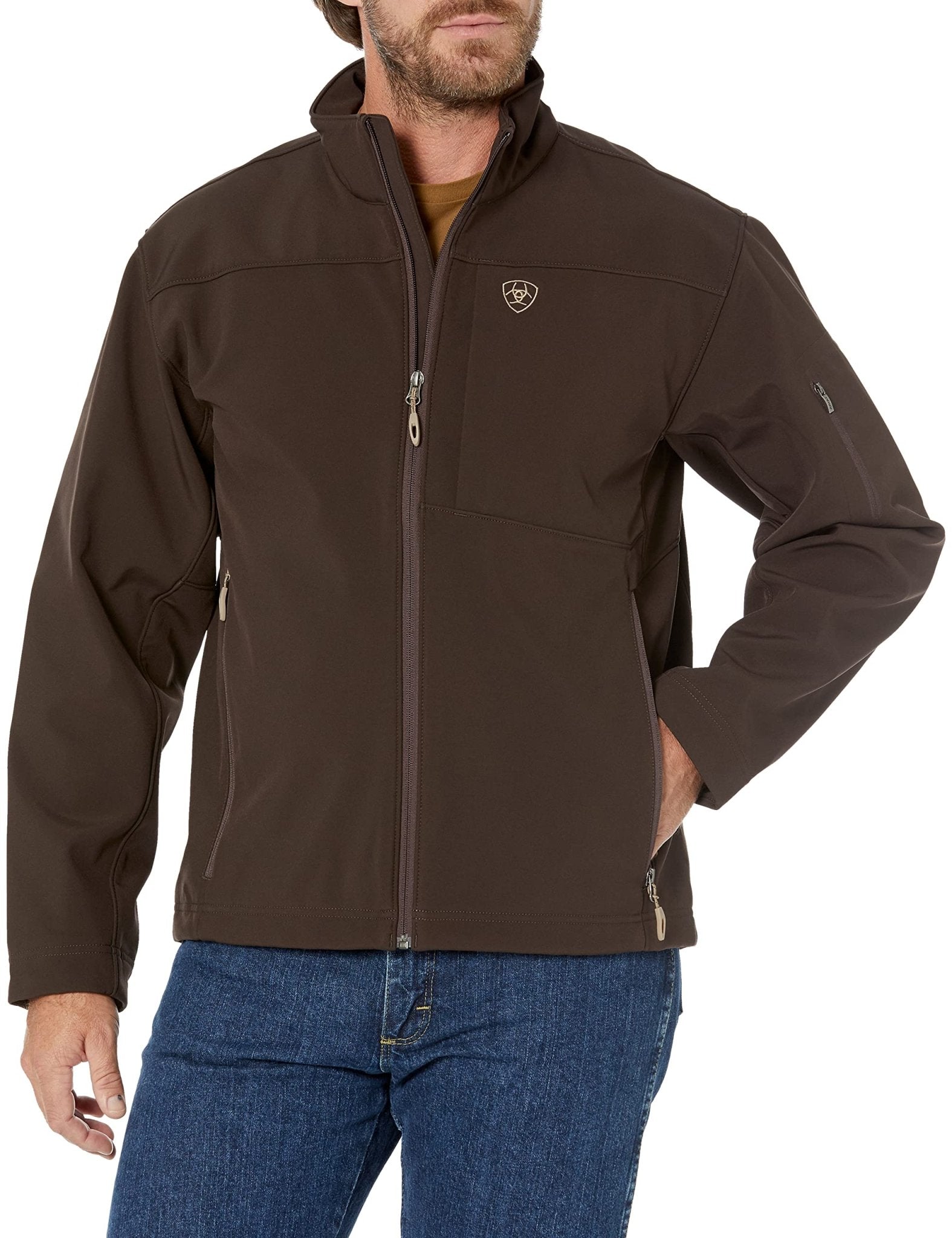 Ariat Men's Vernon 2.0 Espresso Softshell Jacket - 10023330 - S