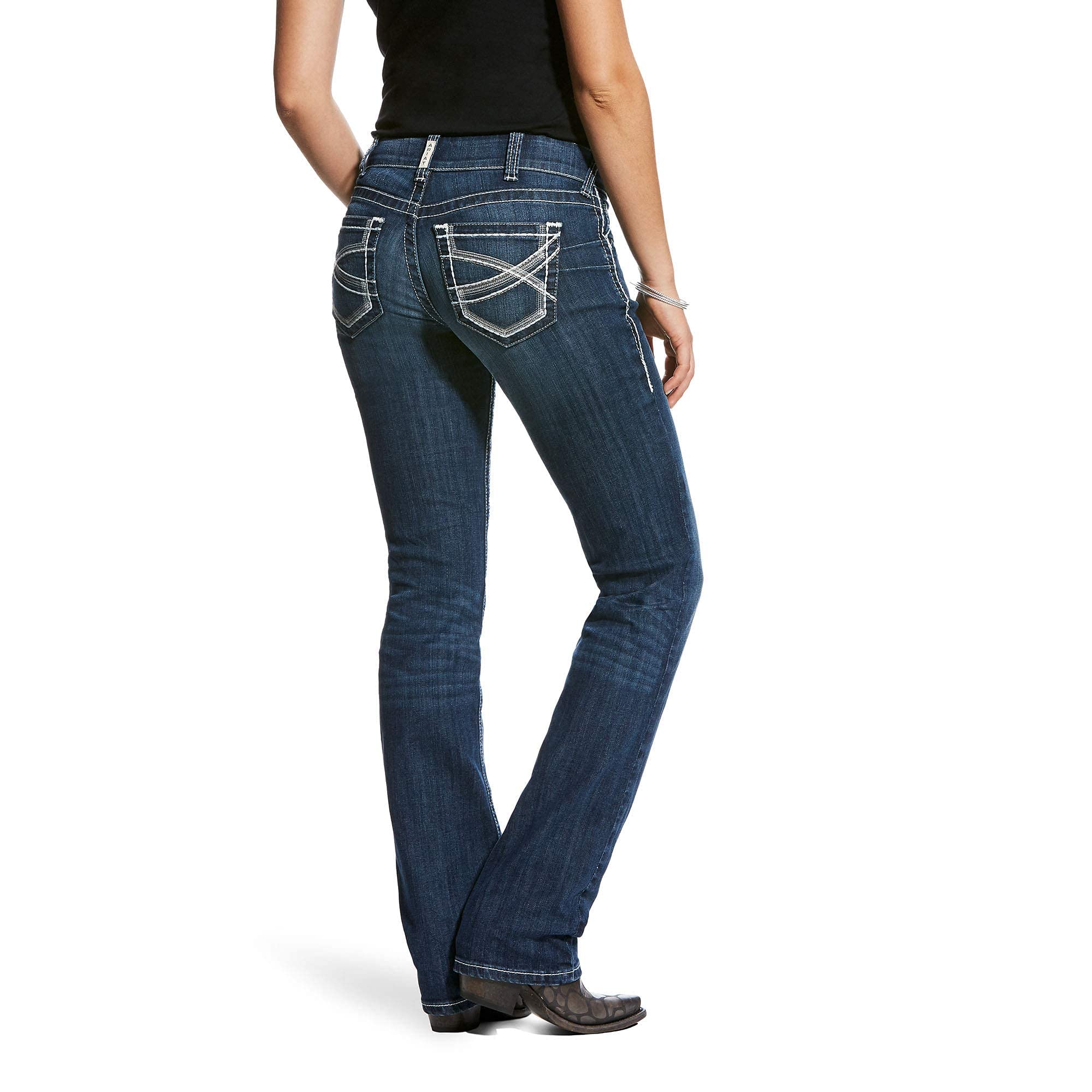 Ariat Women's R.E.A.L. Mid - Rise Straight Leg Ivy Jeans - 10024300 - 33S