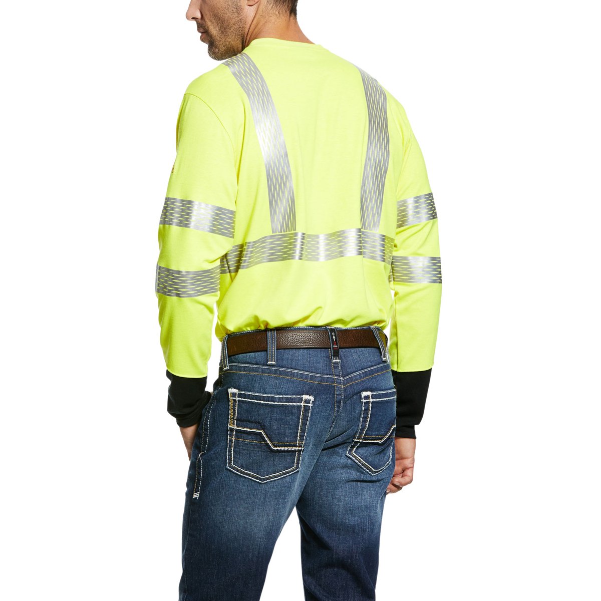 Ariat Men's FR Hi - Vis Yellow Work T-Shirt - 10025432 - XLT