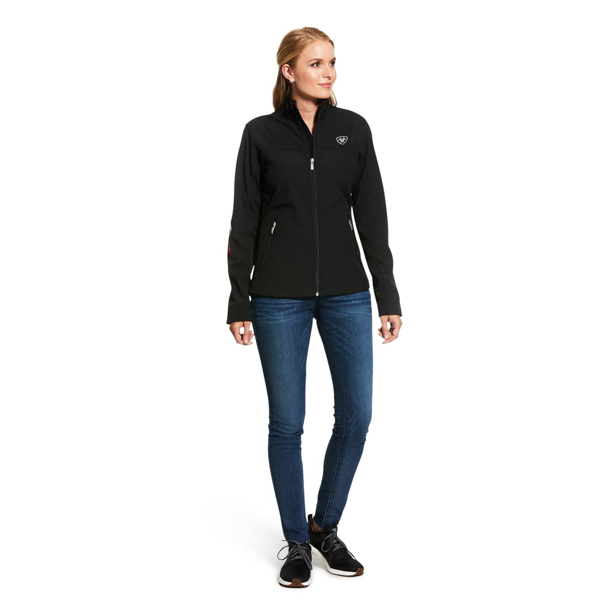 Ariat Women's Classic Team Softshell Mexico Water Resistant Black Jacket - 10031428 XS