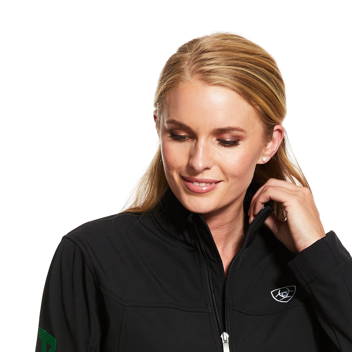 Ariat Women's Classic Team Softshell Mexico Water Resistant Black Jacket - 10031428 XS