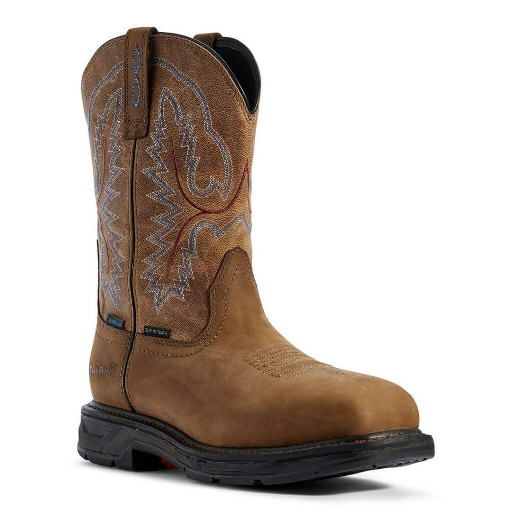 Ariat Men's 11" Bravo Brown Workhog XT H2O Square Toe Work Boot - 10031483 - 7D