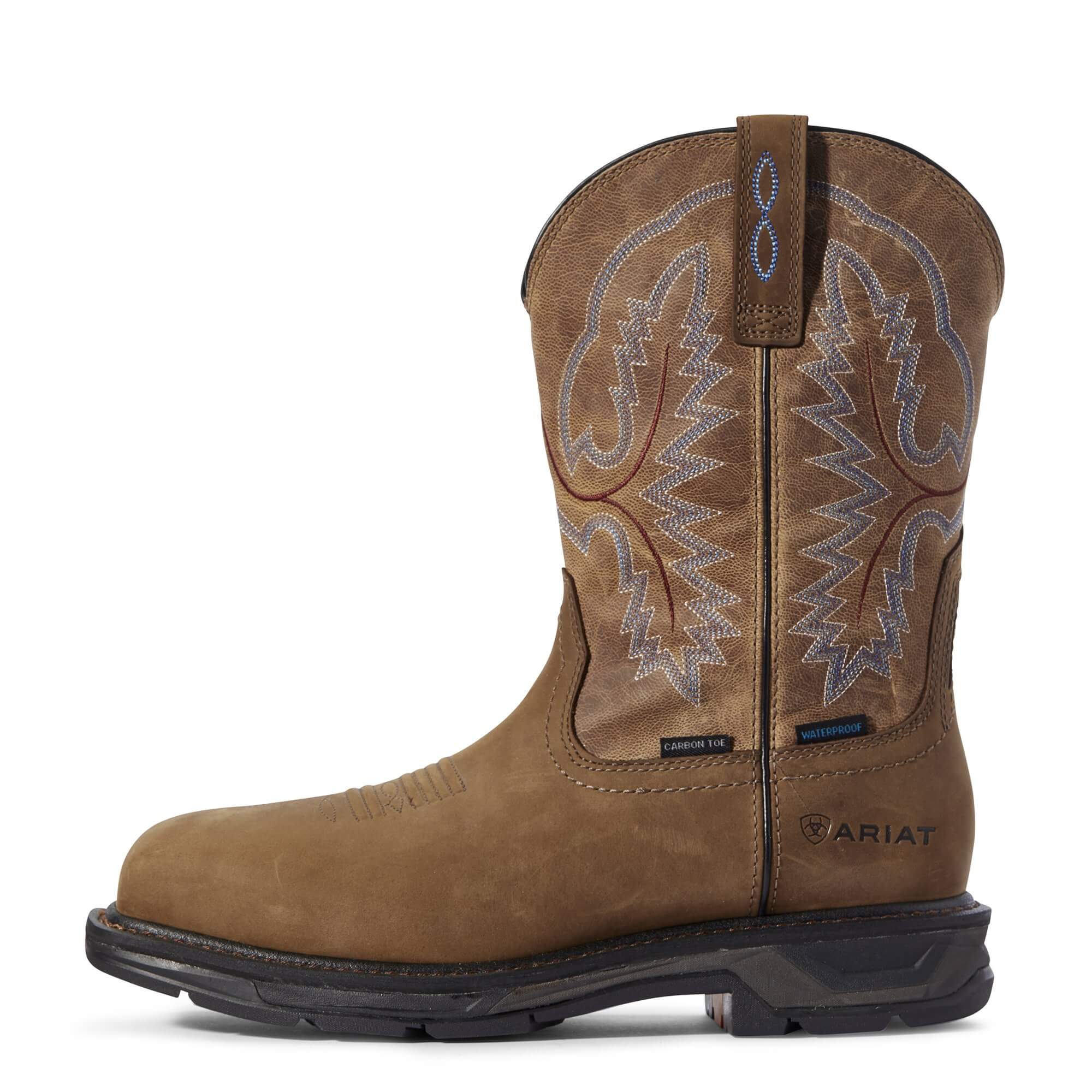 Ariat Men's 11" Bravo Brown Workhog XT H2O Square Toe Work Boot - 10031483 - 7D