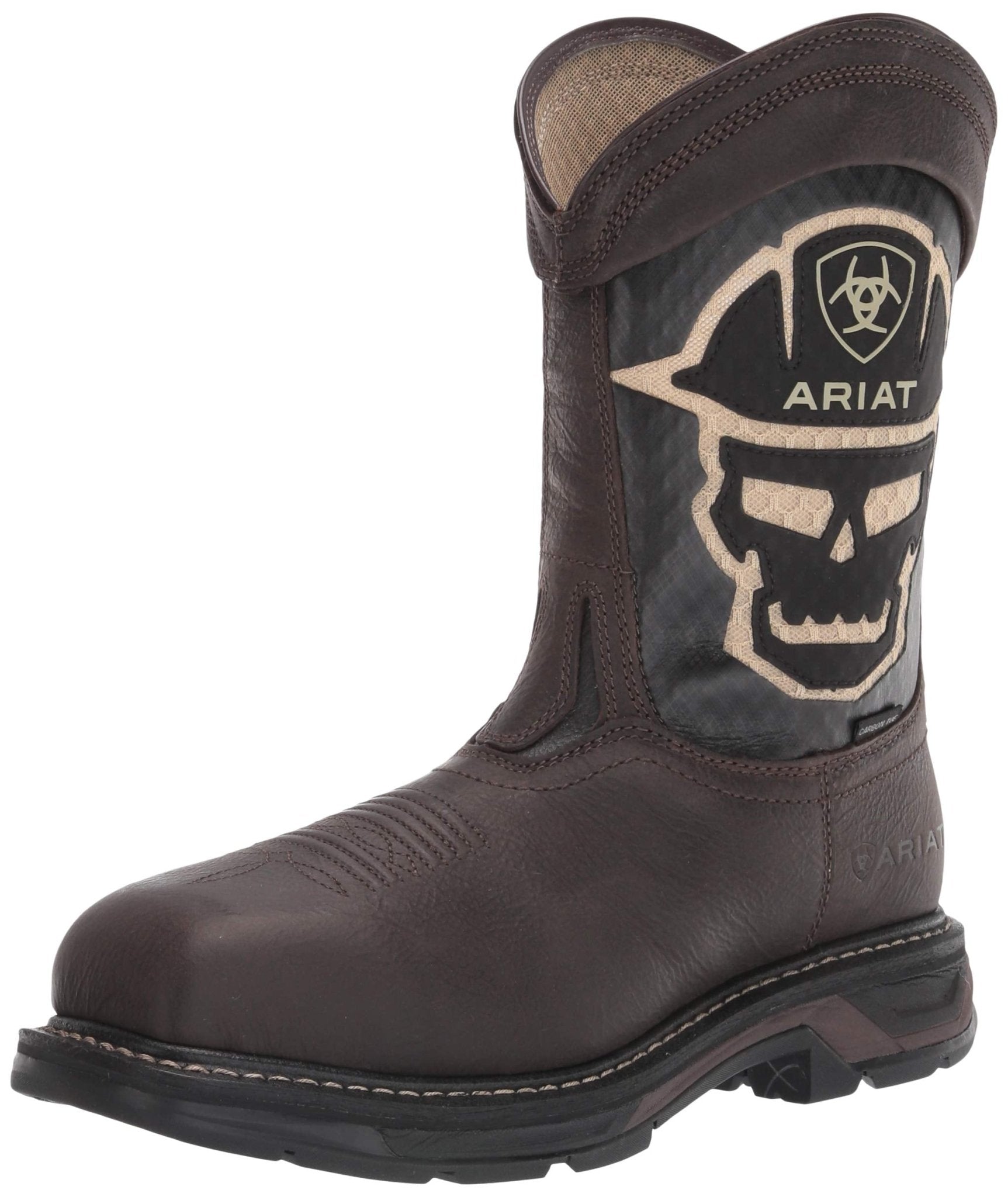 Ariat Men's 11" Iron Coffee Workhog XT VentTEK Square Toe Work Boot - 10031507 8EE