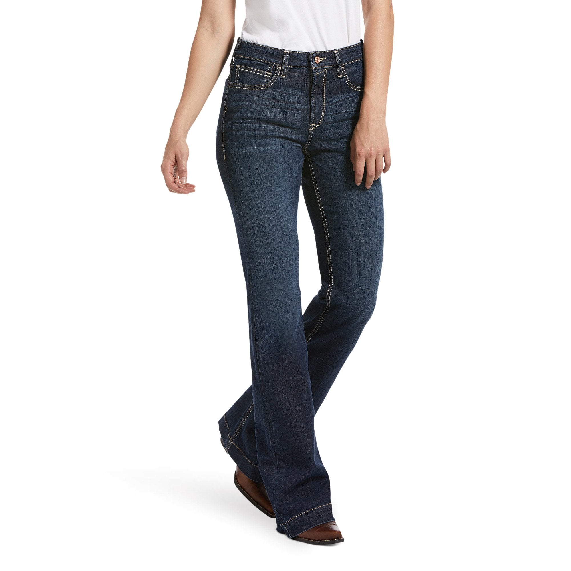 Ariat Women's High Rise Ella Slim Trouser Jeans - 10032550 - 24L