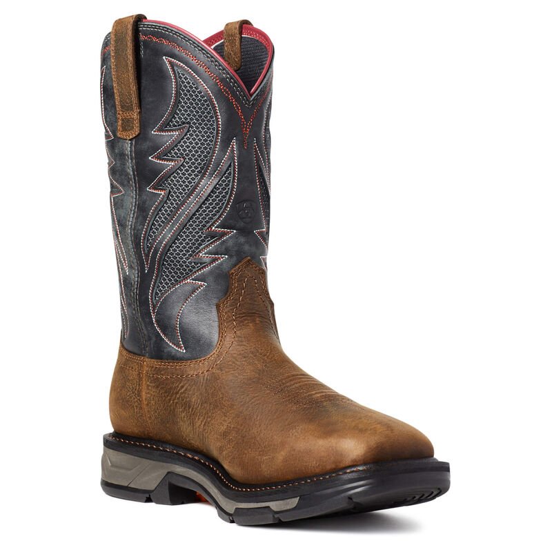 Ariat Men's 11" Waterproof WorkHog XT VentTEK Wide Square Toe Work Boot - 10035984 - 7D