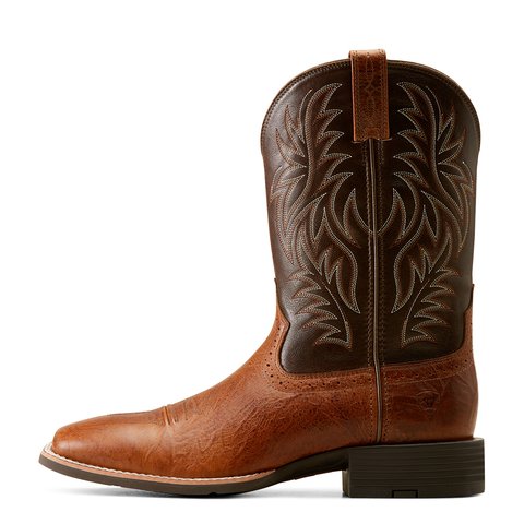 Ariat Men's 11" Sport Wide Square Toe Peanut Butter Western Boot - 10035996 - 6D