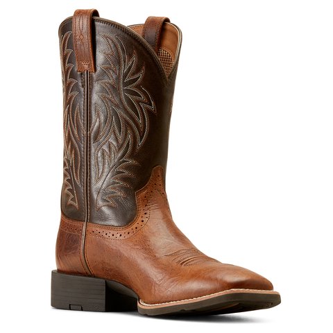 Ariat Men's 11" Sport Wide Square Toe Peanut Butter Western Boot - 10035996 - 6D