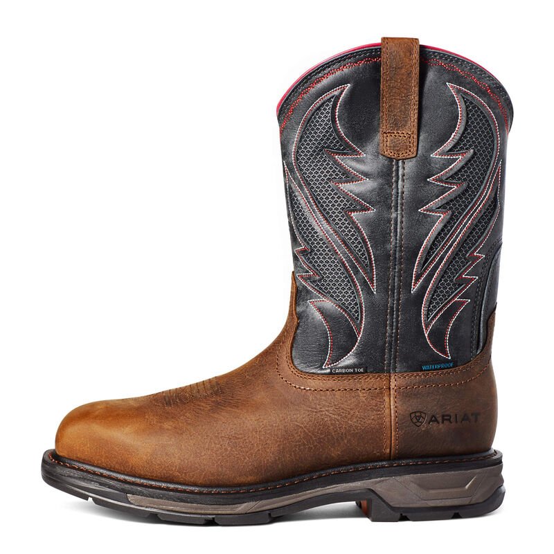 Ariat Men's 11" Waterproof WorkHog XT VentTEK Wide Square Carbon Toe Work Boot - 10036005 - 7D