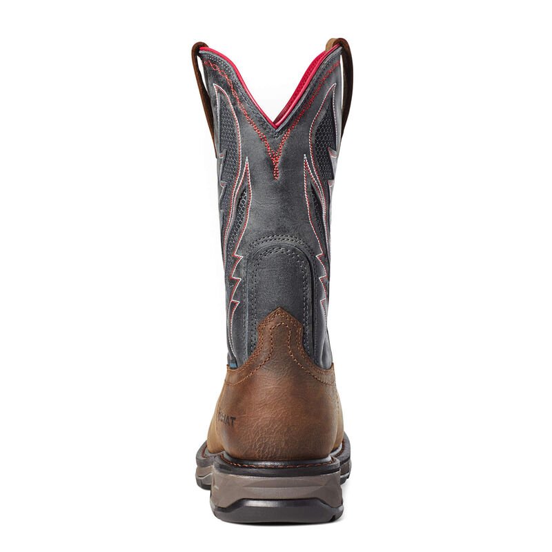 Ariat Men's 11" Waterproof WorkHog XT VentTEK Wide Square Carbon Toe Work Boot - 10036005 - 7D