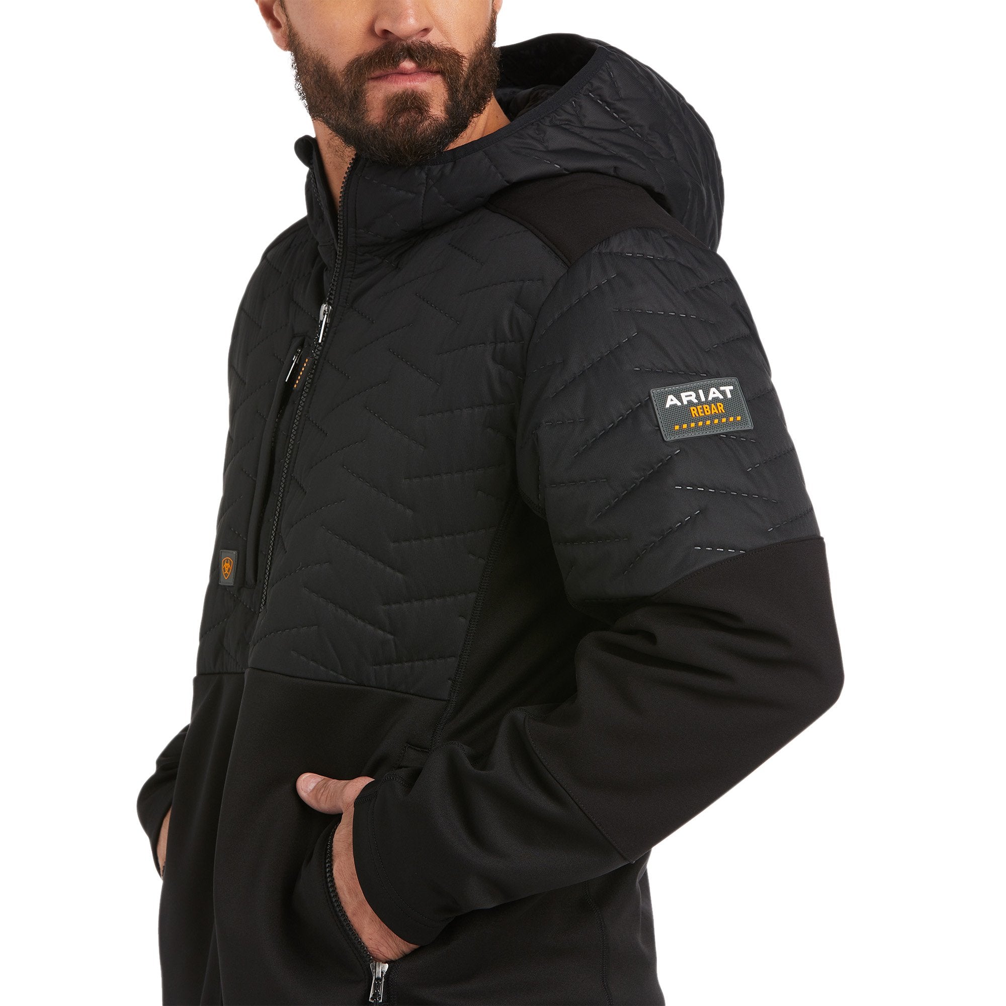 Ariat Men's Rebar Cloud 9 Insulated Black Jacket - 10037509 - S