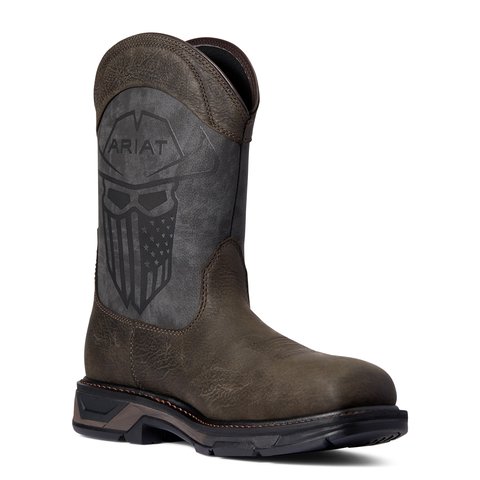 Ariat Men's WorkHog XT Incognito 11" Iron Coffee Square Toe Carbon Toe Work Boot - 10038223 - 7D