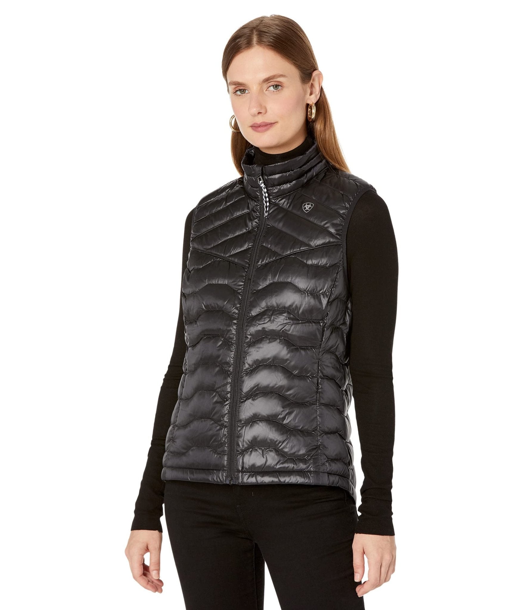 Ariat Women's Ideal Iridescent Black Down Vest - 10041378 - XS