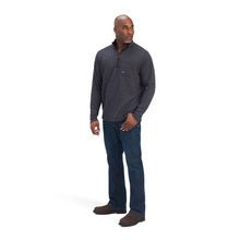 Ariat Men's Grey Rebar Foundation Quarter Zip Shirt - 10041415 - XS