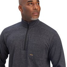 Ariat Men's Grey Rebar Foundation Quarter Zip Shirt - 10041415 - XS