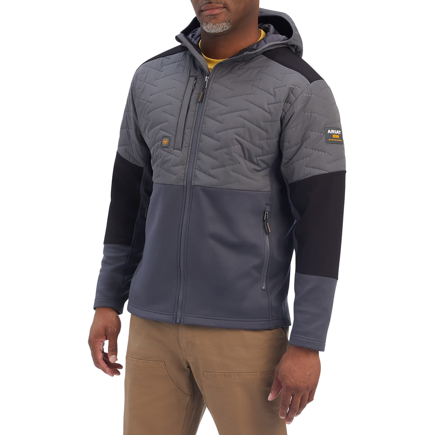 Ariat Men's Grey Rebar Cloud 9 Insulated Jacket - 10041443 - XS