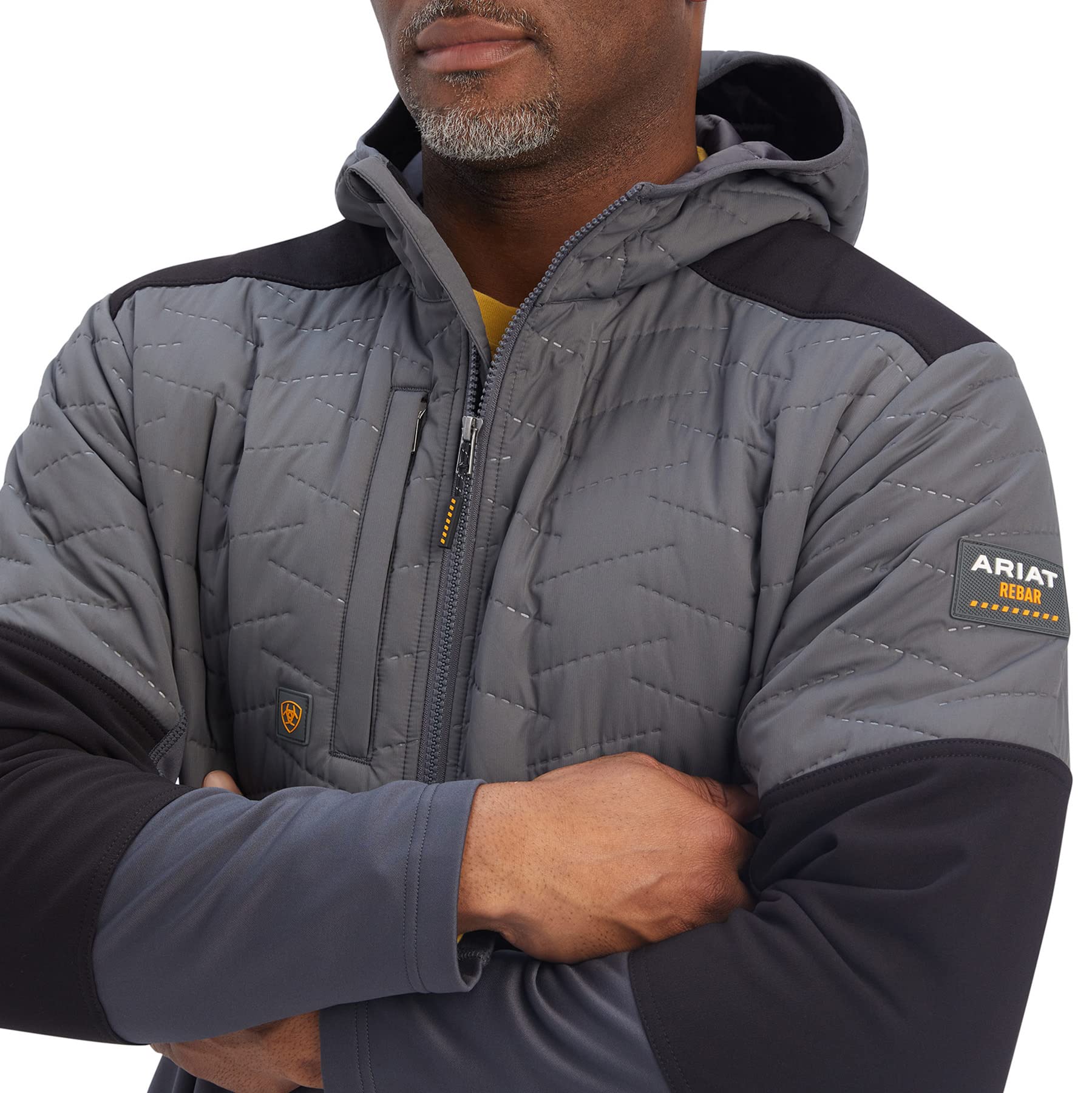 Ariat Men's Grey Rebar Cloud 9 Insulated Jacket - 10041443 - XS