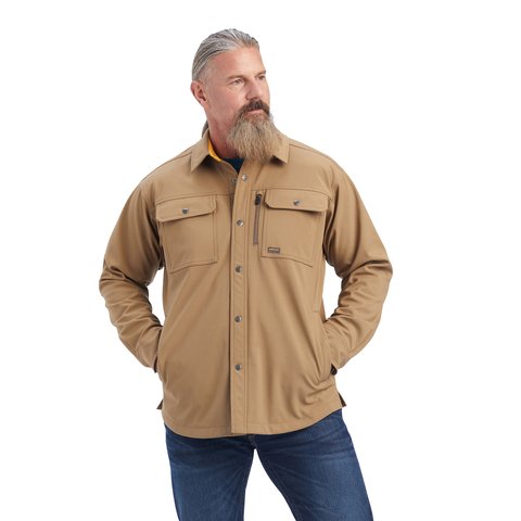 Ariat Men's Rebar DuraStretch Utility Softshell Shirt Jacket - 10041695 - S