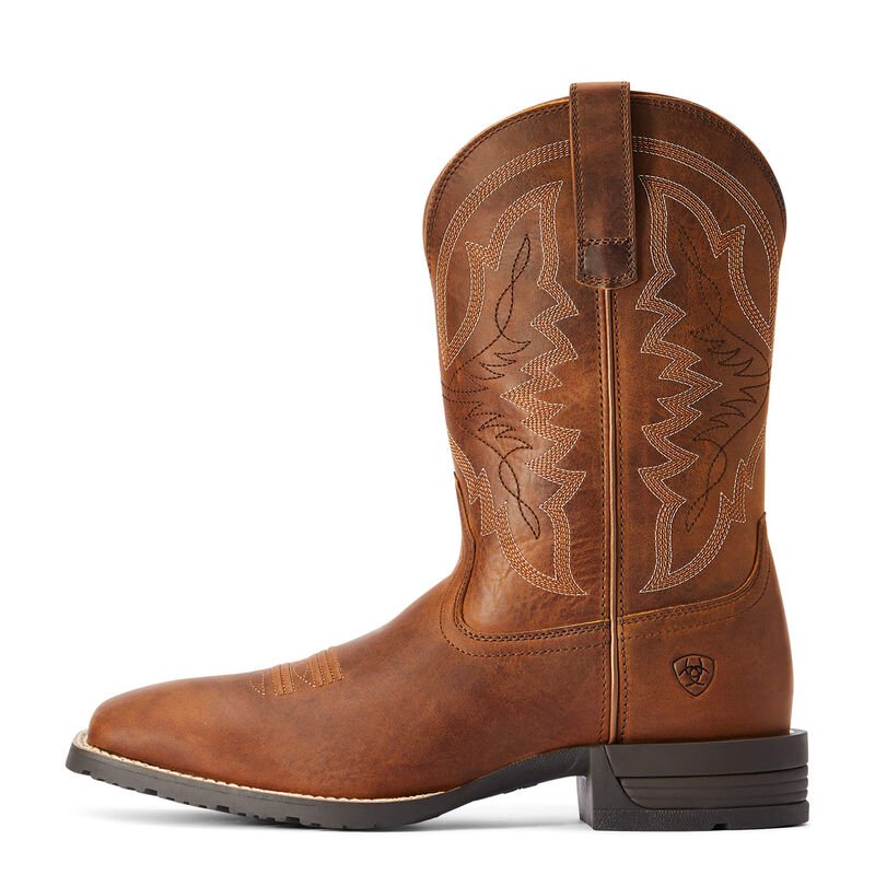 Ariat Men's 11" Hybrid Ranchwork Wide Square Toe Western Boot - 10042395 - 7D