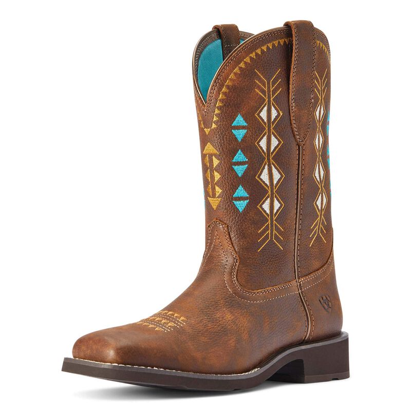 Ariat Women's 10" Delilah Deco Square Toe Western Boot - 10042419 - 6