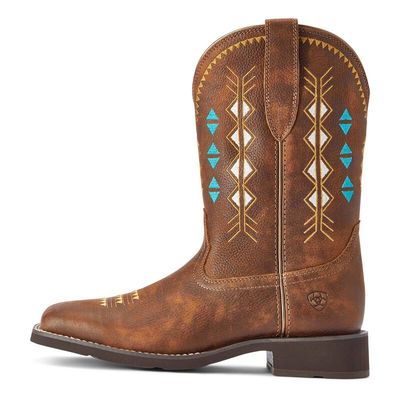 Ariat Women's 10" Delilah Deco Square Toe Western Boot - 10042419 - 6