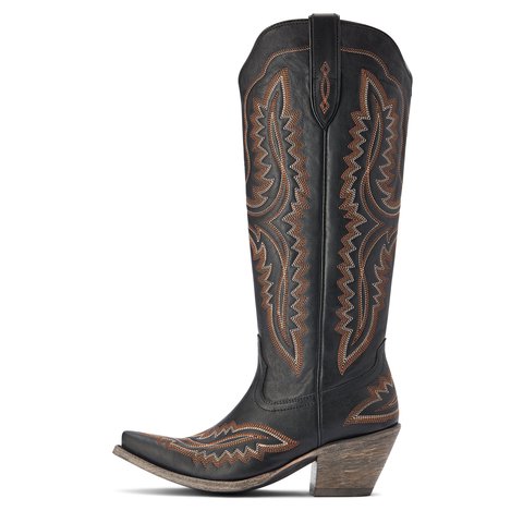 Ariat Women's 16" Casanova Brooklyn Black Tall X Toe Western Boots - 10042447 - 6B