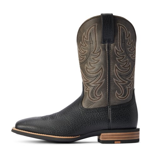 Ariat Men's 11" Everlite Countdown Black Wide Square Toe Western Boot - 10042464 - 7D