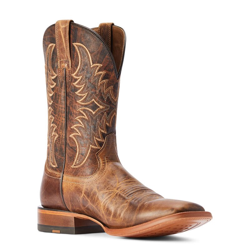 Bottes homme Ariat Rigtek bout carré large cuir 11D western Bottes homme Ariat Rigtek bout carré large cuir 11D western
