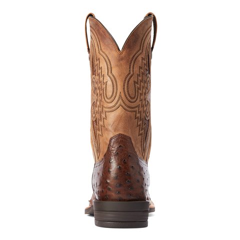 Ariat Men's Dagger 11" Dark Tabac Full Quill Ostrich Cowboy Boot - 10042475 - 7D