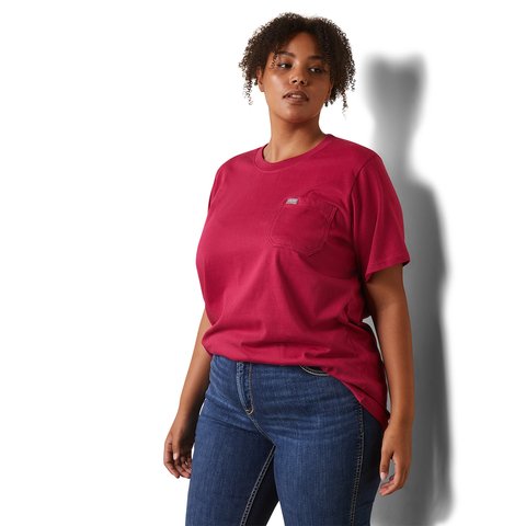 Ariat Women's Rebar Cotton Strong Cherries Jubilee Work T-Shirt - 10043562 - 1X