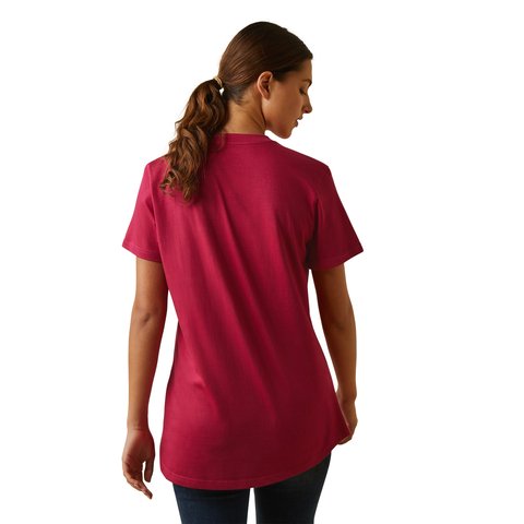 Ariat Women's Rebar Cotton Strong Cherries Jubilee Work T-Shirt - 10043562 - XS