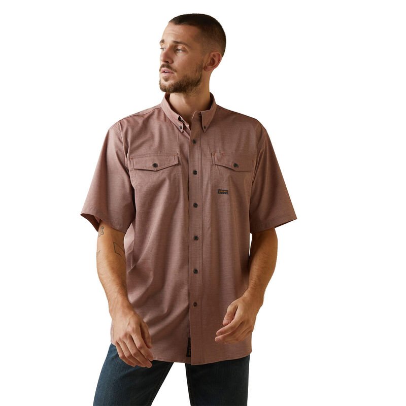 Ariat Men's Made Tough VenTEK DuraStretch SS Work Shirt - 10043579 - XS