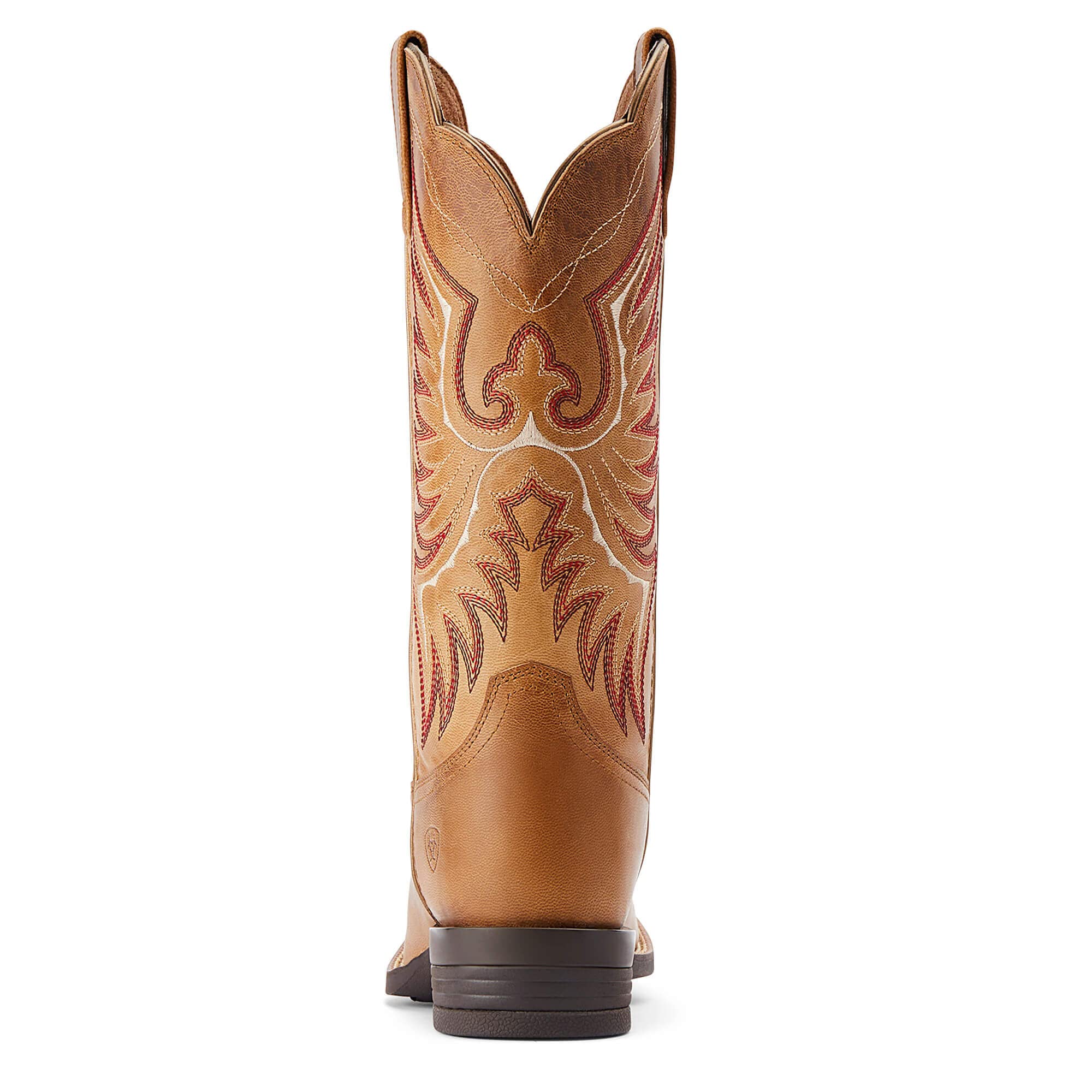 Ariat Women's 12" Rockdale Almond Buff Leather Wide Square Toe Western Boot - 10044415 - 6B