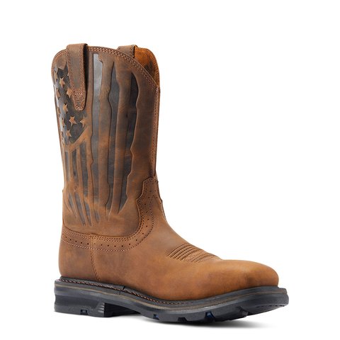 Ariat Men's Sierra Shock Shield Patriot 11" Steel Toe Work Boot - 10044426 - 7D