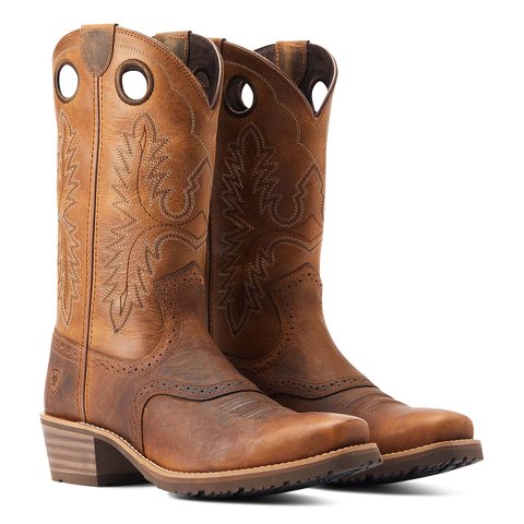 Ariat Men's 12" Hybrid Roughstock Square Toe Western Boot - 10044565 - 8D