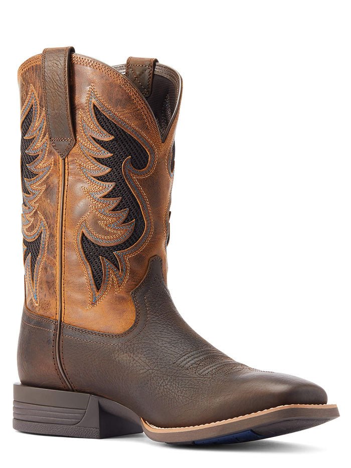 Ariat Men's 11" Cowpuncher VentTEK Dark Brown Wide Square Toe Western Boot - 10044573 - 7D