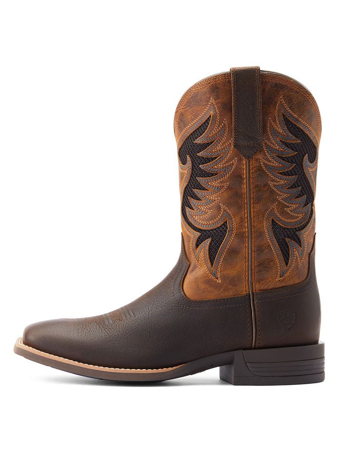 Ariat Men's 11" Cowpuncher VentTEK Dark Brown Wide Square Toe Western Boot - 10044573 - 7D