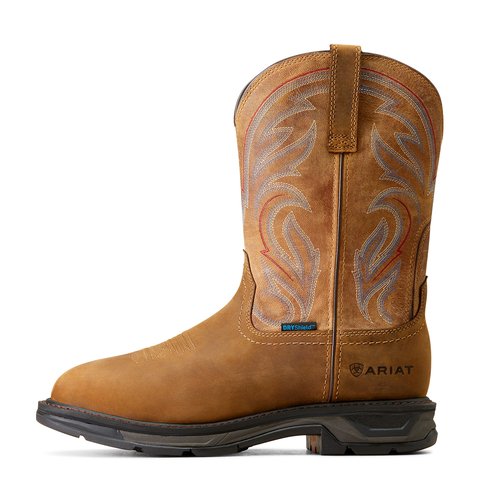 Ariat Men's 11" WorkHog XT Distressed Brown Waterproof Work Boot - 10045436 - 7D