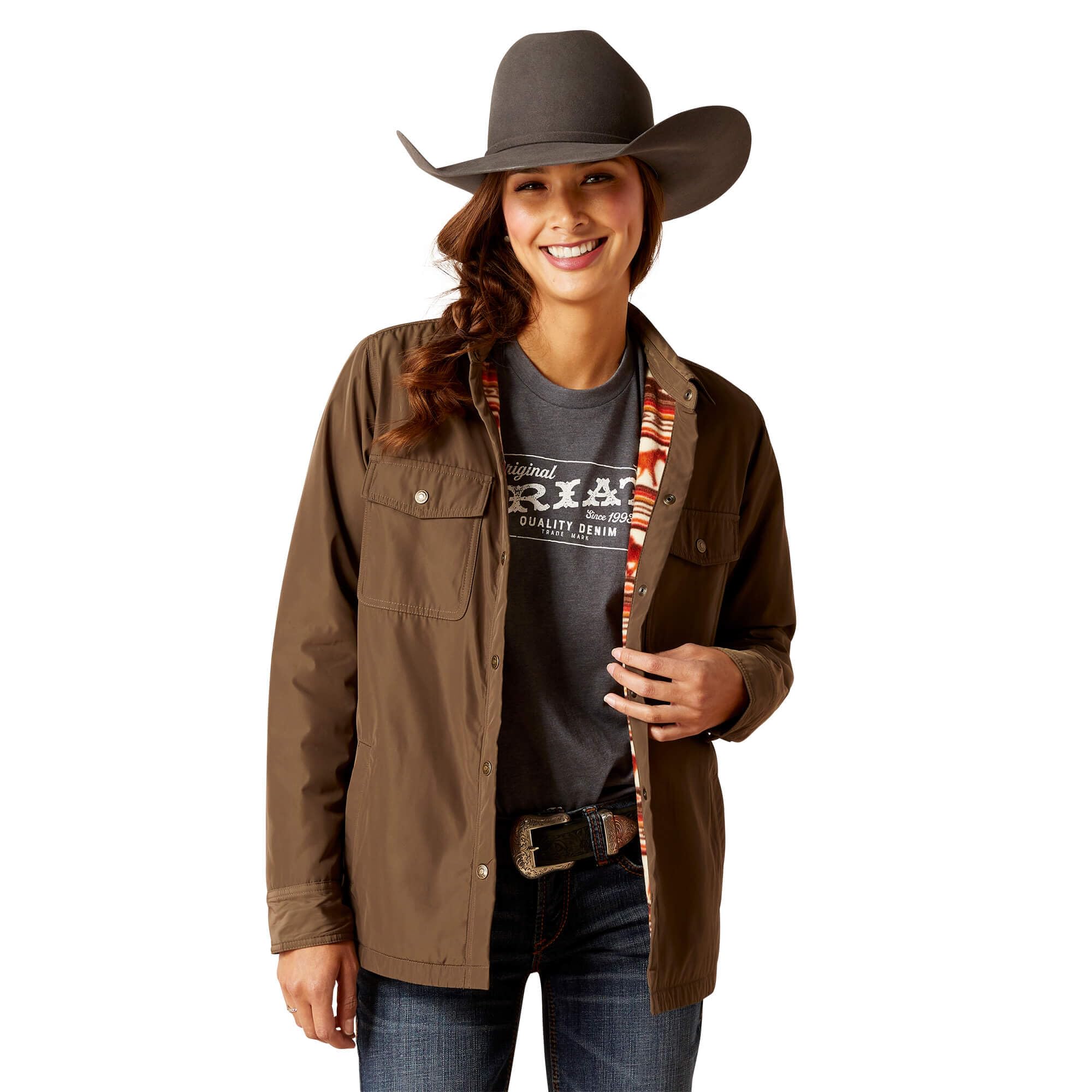 Ariat Women's Dilon Canteen Shirt Jacket - 10046251 - XS