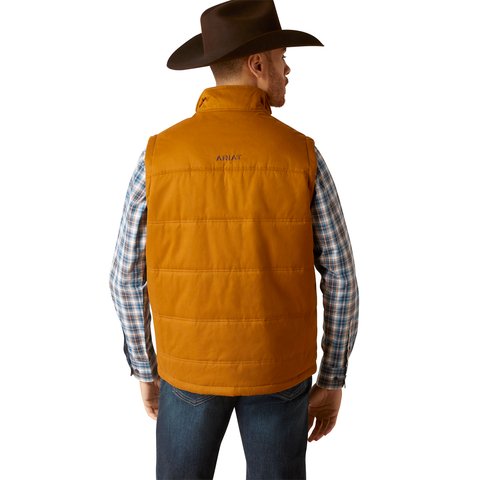 Ariat Men's Chestnut Grizzly 2.0 Canvas Conceal Carry Vest - 10046386 - S