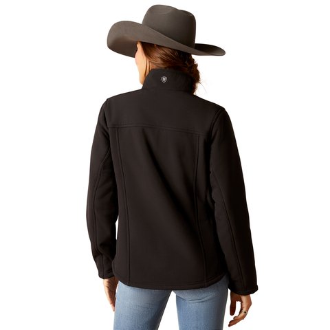 Ariat Women's Berber Back Softshell Black Jacket - 10046445 - XS