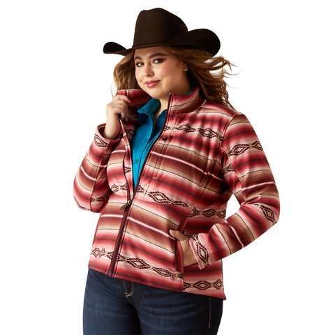 Ariat Women's REAL Softshell Blushing Serape Jacket - 10046669 - S